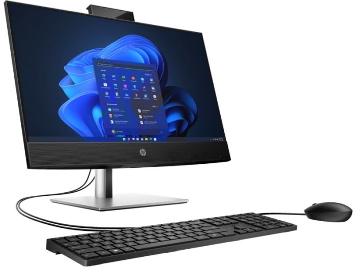 Комп'ютер персональний моноблок HP ProOne 440-G9 23.8" FHD IPS AG, Intel i5-13500T, 16GB, F512GB, UMA, кл+м, DOS, чорний