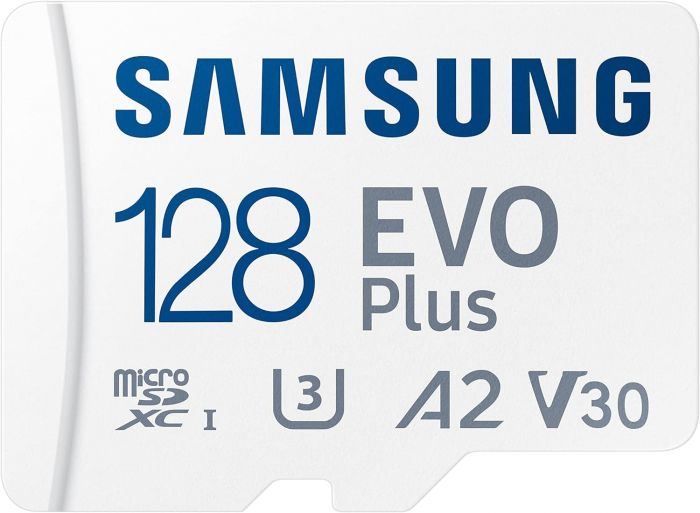 Карта пам'яті Samsung microSDHC 128GB C10 UHS-I R100MB/s Evo Plus + SD
