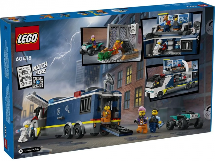 Конструктор LEGO City Пересувна поліцейська криміналістична лабораторія