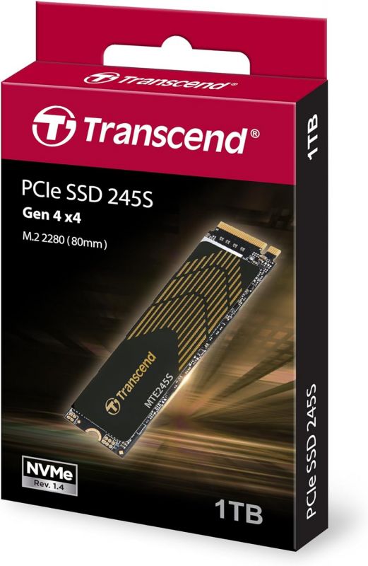 Накопичувач SSD Transcend M.2 1TB PCIe 4.0 MTE245S + розсіювач