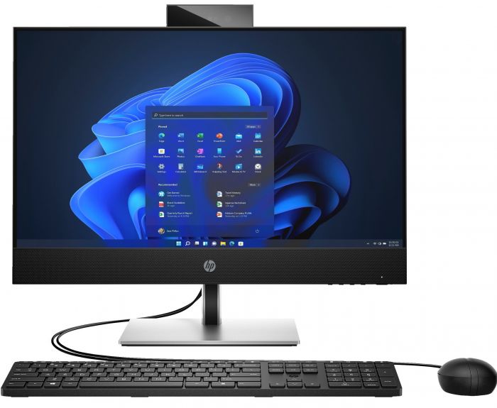 Комп'ютер персональний моноблок HP ProOne 440-G9 23.8" FHD IPS AG, Intel i5-12400T, 8GB, F256GB+1Tb, UMA, WiFi, кл+м, 2р, DOS, чорний