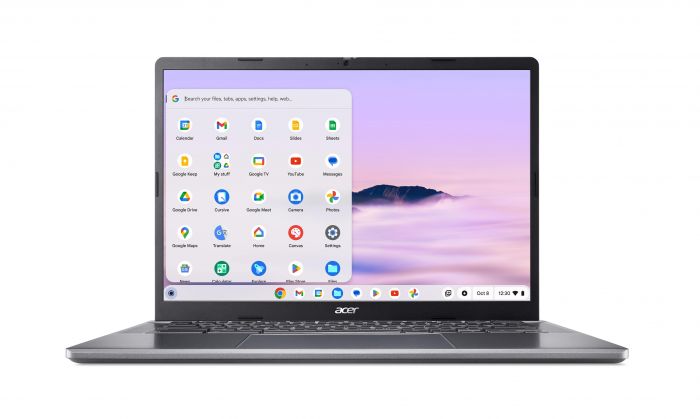 Ноутбук Acer Chromebook Plus CB514-4HT 14" FHD IPS Touch, Intel i3-N305, 8GB, F128GB, UMA, ChromeOS, сірий