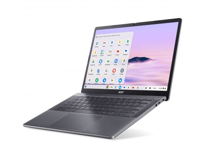 Ноутбук Acer Chromebook Plus CB514-4HT 14" FHD IPS Touch, Intel i3-N305, 8GB, F128GB, UMA, ChromeOS, сірий