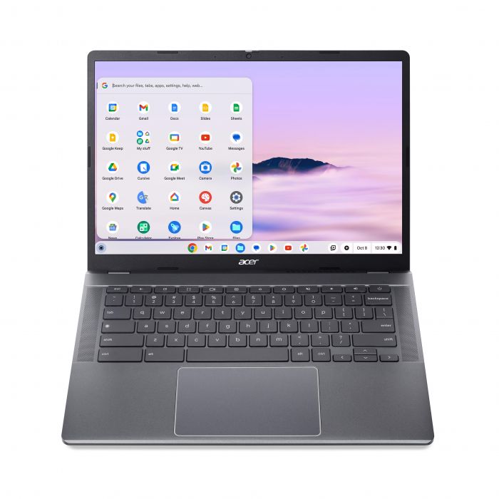 Ноутбук Acer Chromebook Plus CB514-4H 14" FHD IPS, Intel i3-N305, 8GB, F512GB, UMA, ChromeOS, сірий