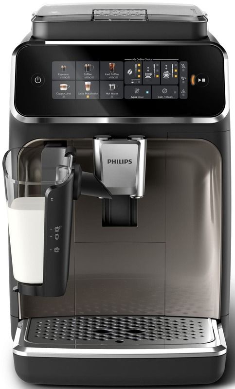 Кавомашина Philips Series 3300 1.8л, зерно + мелена, автомат.капучинатор, дисплей, авторецептів - 6, чорний