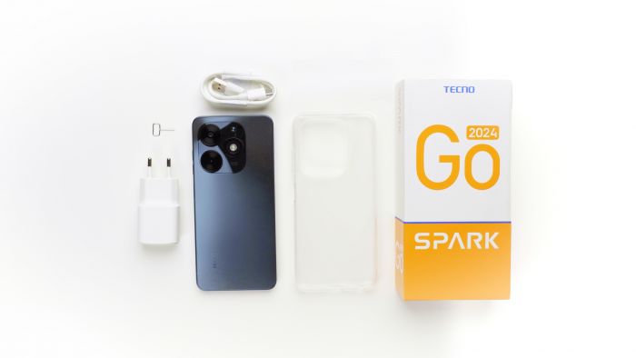 Смартфон TECNO Spark Go 2024 (BG6) 6.56" 3/64ГБ, 2SIM, 5000мА•год, Gravity Black