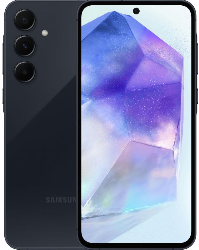 Смартфон Samsung Galaxy A55 5G (A556) 6.6" 8/256ГБ, 2SIM, 5000мА•год, синій темний