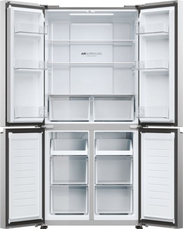 Холодильник Haier багатодверний, 181.5x83.3х65, холод.відд.-311л, мороз.відд.-156л, 4дв., А+, NF, інв., дисплей, нерж