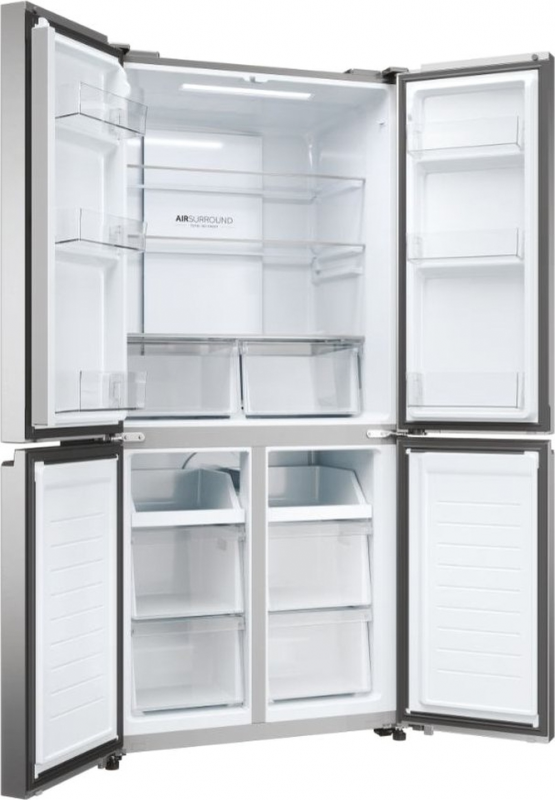 Холодильник Haier багатодверний, 181.5x83.3х65, холод.відд.-311л, мороз.відд.-156л, 4дв., А+, NF, інв., дисплей, нерж