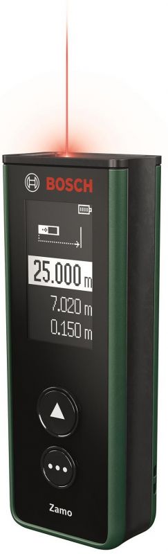 Далекомір лазерний Bosch Zamo, 0.15-25м, ±2мм, 0.08кг