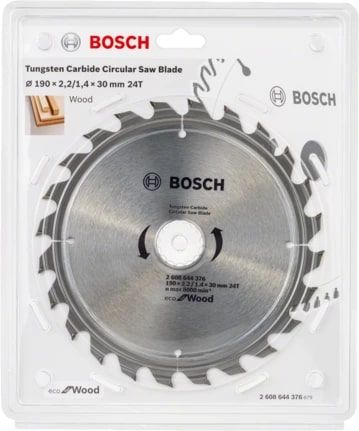 Диск пиляльний Bosch optiline Eco, 190x30мм, 24T