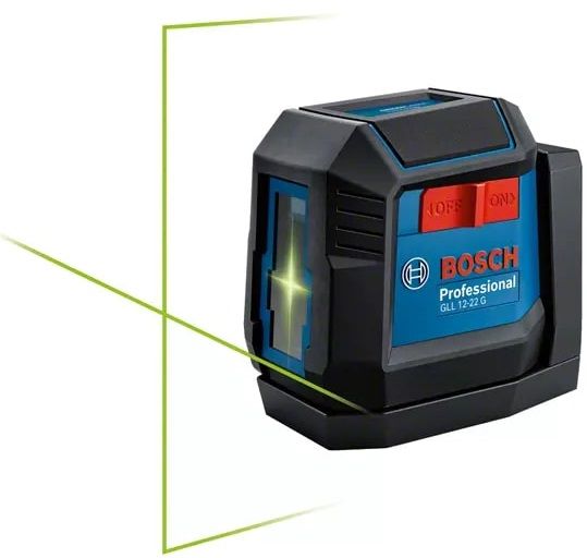 Лазерний нівелір Bosch GLL 12-22 G, до 12м, 0.3мм/м, чохол, чохол, 0.35кг