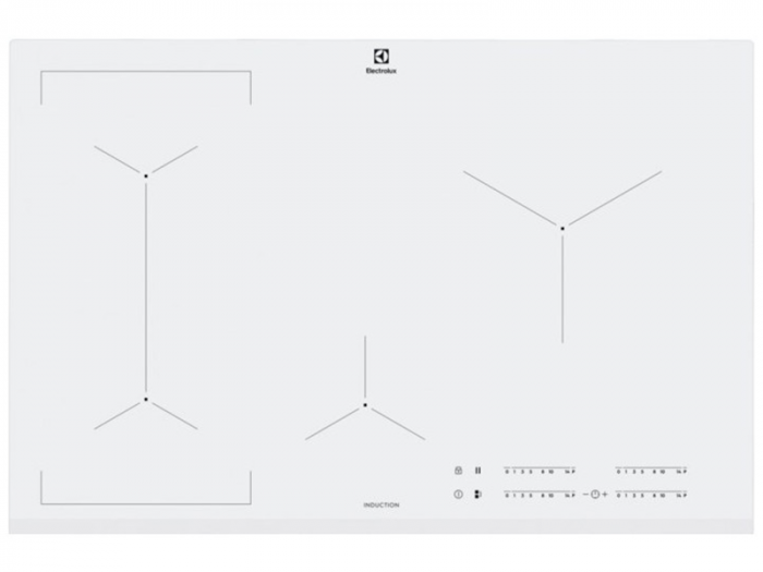 Варильна поверхня Electrolux індукційна, 80см, розширена зона, білий