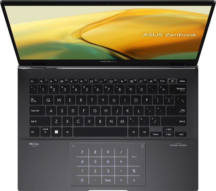 Ноутбук ASUS Zenbook 14 UM3402YA-KP751 14" WQXGA IPS, AMD R5-7430U, 16GB, F1TB, UMA, NoOS, Чорний