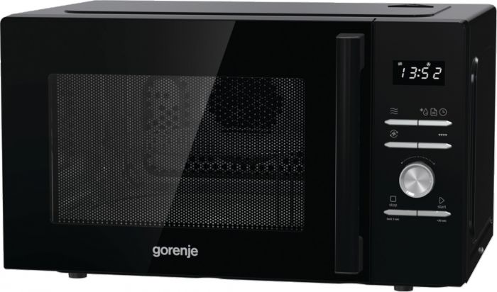 Мікрохвильова піч Gorenje, 28л, електр. керув., 900Вт, гриль, дисплей, конвекція, чорний