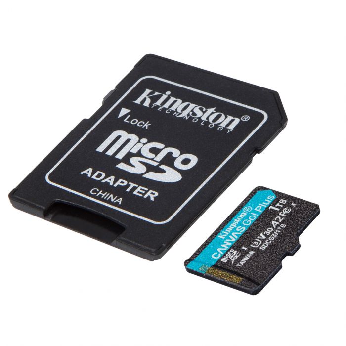 Карта пам'яті Kingston microSD 1TB C10 UHS-I U3 A2 R170/W90MB/s + SD