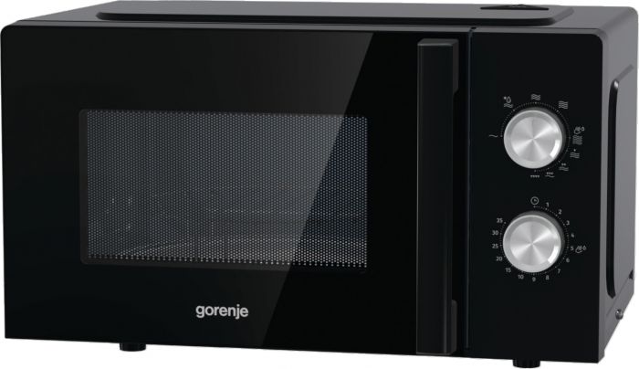 Мікрохвильова піч Gorenje, 20л, мех. управл., 800Вт, гриль, чорний