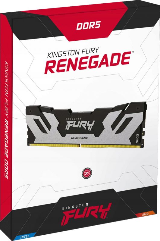 Пам'ять ПК Kingston DDR5 16GB 7200 FURY Renegade  XMP Срібний