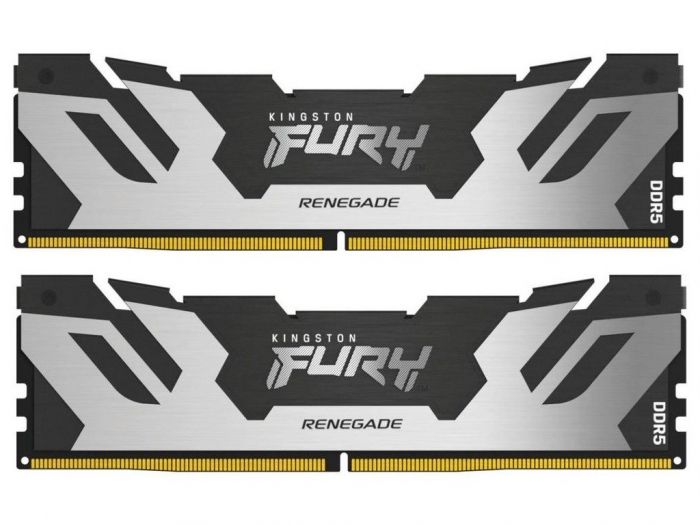 Пам'ять ПК Kingston DDR5 32GB KIT (16GBx2) 7200 FURY Renegade XMP Срібний