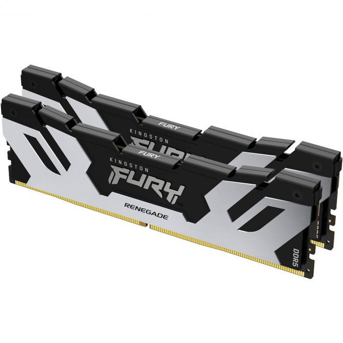 Пам'ять ПК Kingston DDR5 32GB KIT (16GBx2) 7600 FURY Renegade XMP Срібний