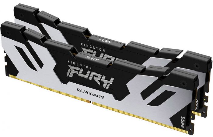 Пам'ять ПК Kingston DDR5 32GB KIT (16GBx2) 8000 FURY Renegade XMP Срібний