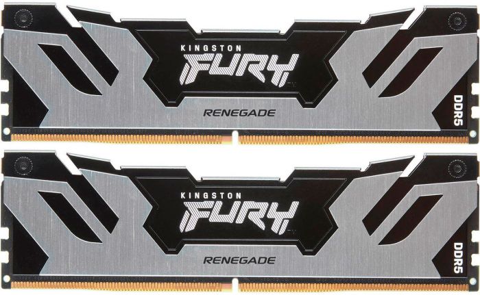 Пам'ять ПК Kingston DDR5 32GB KIT (16GBx2) 8000 FURY Renegade XMP Срібний