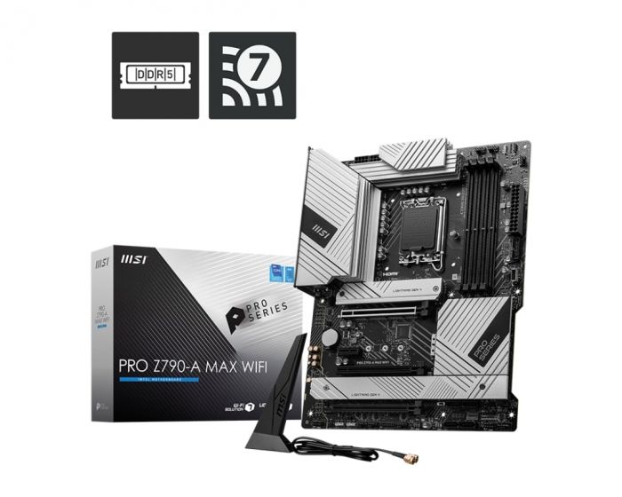 Материнcька плата MSI PRO Z790-A MAX WIFI s1700 Z790 4xDDR5 HDMI DP WiFi BT ATX