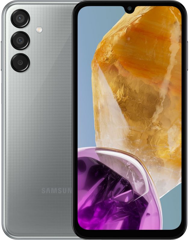 Смартфон Samsung Galaxy M15 5G (M156) 6.6" 4/128ГБ, 2SIM, 6000мА•год, сірий