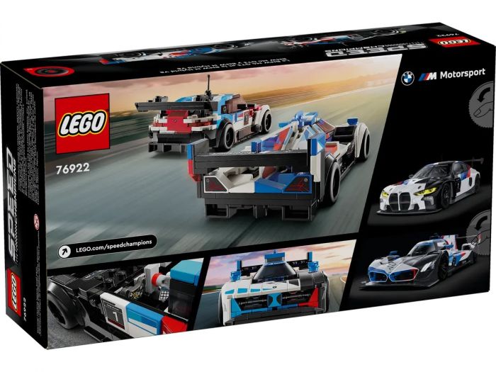 Конструктор LEGO Speed Champions Автомобілі для перегонів BMW M4 GT3 і BMW M Hybrid V8