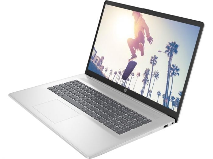 Ноутбук HP 17-cn3016ua 17.3" FHD IPS AG, Intel i5-1335U, 16GB, F512GB, UMA, DOS, сріблястий