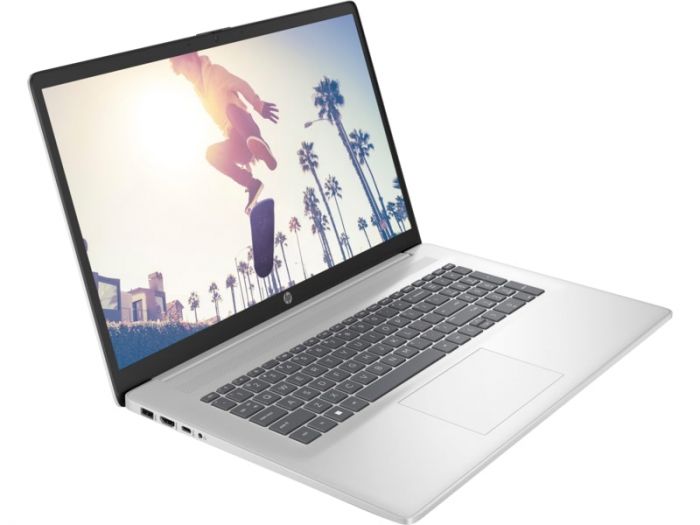 Ноутбук HP 17-cn3016ua 17.3" FHD IPS AG, Intel i5-1335U, 16GB, F512GB, UMA, DOS, сріблястий