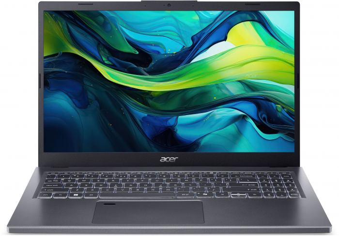 Ноутбук Acer Aspire 15 A15-51M 15.6" FHD IPS, Intel 5-120U, 16GB, F512GB, UMA, Lin, сірий