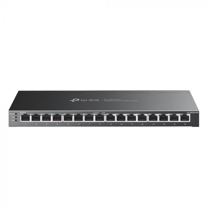 Комутатор TP-LINK TL-SG2016P 16xGE (8xPoE), 120Вт, WebSmart