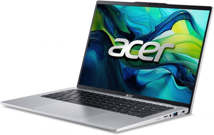 Ноутбук Acer Swift Go 14 SFG14-73 14" 2.8K OLED, Intel U5-125H, 16GB, F512FB, UMA, Lin, сріблястий