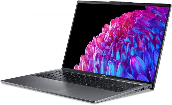 Ноутбук Acer Swift Go 16 SFG16-72 16" 3.2K OLED, Intel U5-125H, 16GB, F512GB, UMA, Lin, сірий