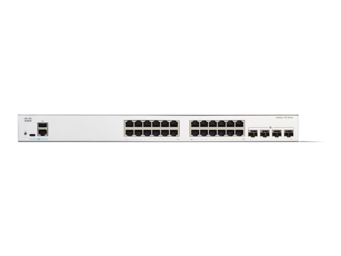 Комутатор Cisco Catalyst 1300 24xGE, PoE, 4x10G SFP+