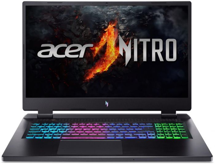 Ноутбук Acer Nitro 17 AN17-42 17.3" QHD IPS, AMD R9-8945HS, 32GB, F1TB, NVD4070-8, Lin, чорний