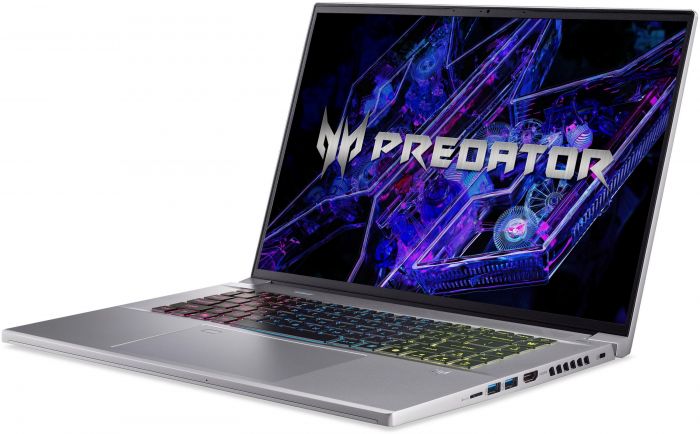 Ноутбук Acer Predator Triton Neo 16 PTN16-51 16" WQXGA 3.2K, Intel U9-185H, 32GB, F1TB, NVD4070-8, Lin, сріблястий