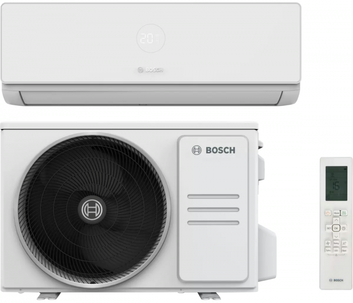 Кондиціонер Bosch CL4000i RAC 2,6, 9000 BTU, інвертор, 25 м2, A++/A++, до -21°С, R32, Wi-Fi ready, білий