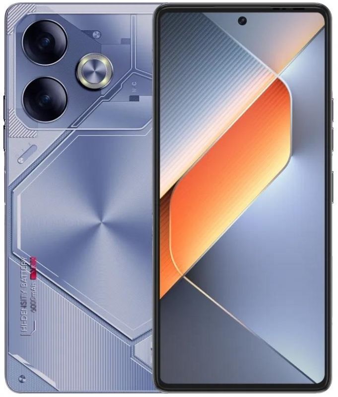 Смартфон TECNO POVA 6 (LI7) 6.78" 12/256ГБ, 2SIM, 6000мА•год, Interstellar Blue