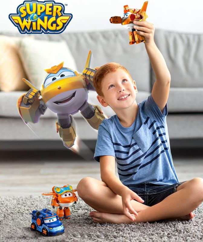 Ігрова фігурка-трансформер Super Wings Transforming Золотий Хлопчик (Golden Boy)