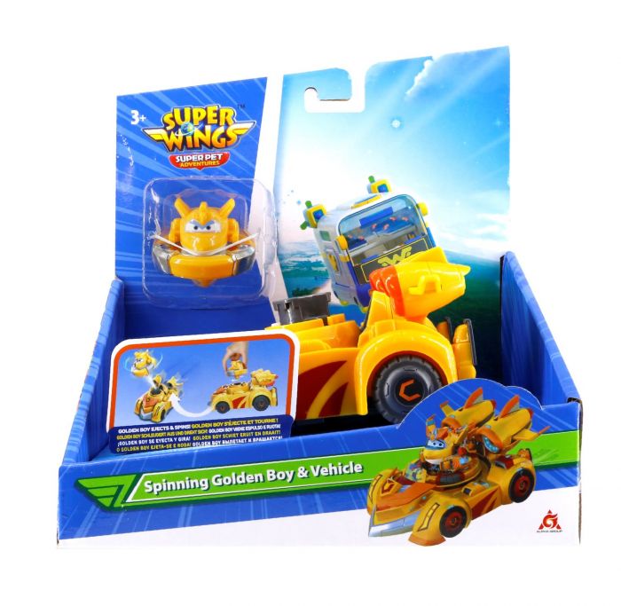 Ігровий набір Super Wings Spinning Vehicle Золотий Хлопчик (Golden Boy)