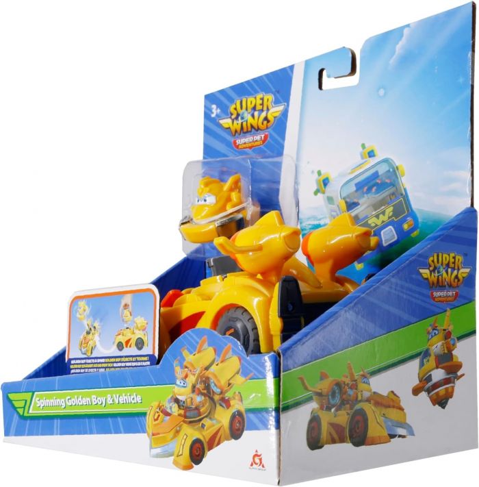 Ігровий набір Super Wings Spinning Vehicle Золотий Хлопчик (Golden Boy)