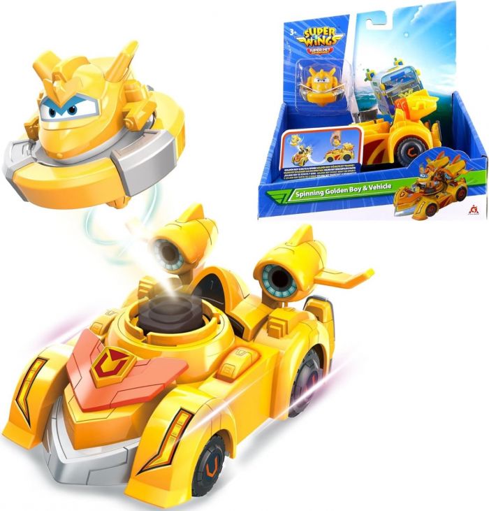 Ігровий набір Super Wings Spinning Vehicle Золотий Хлопчик (Golden Boy)