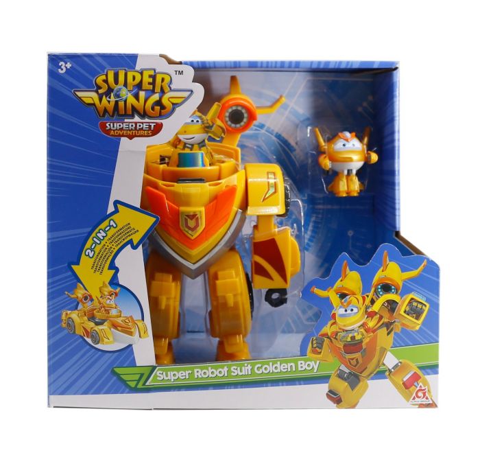 Ігровий набір Super Wings Super Robot Suit Золотий Хлопчик (Golden Boy)