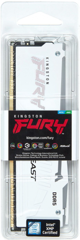 Пам'ять ПК Kingston DDR5 32GB 6000 FURY Renegade White XMP