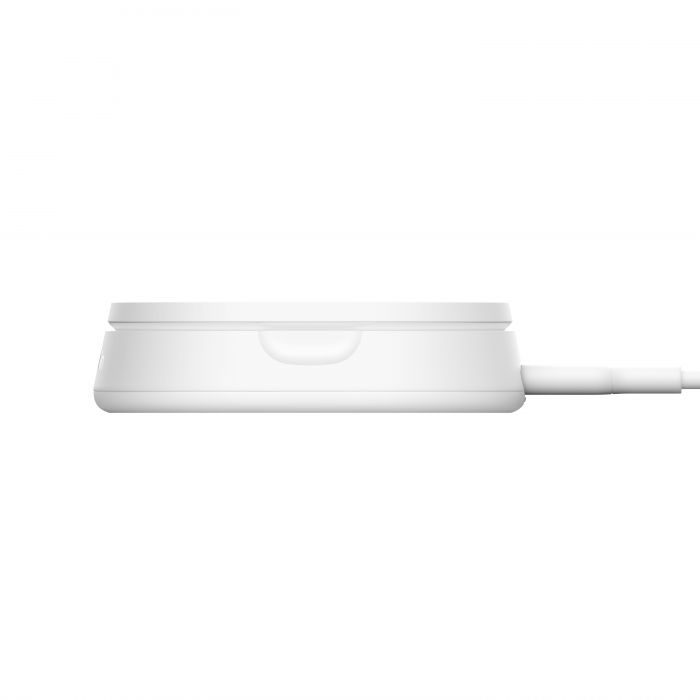 Зарядний пристрій бездротовий Belkin 15Вт Magnetic Stand Qi2, білий