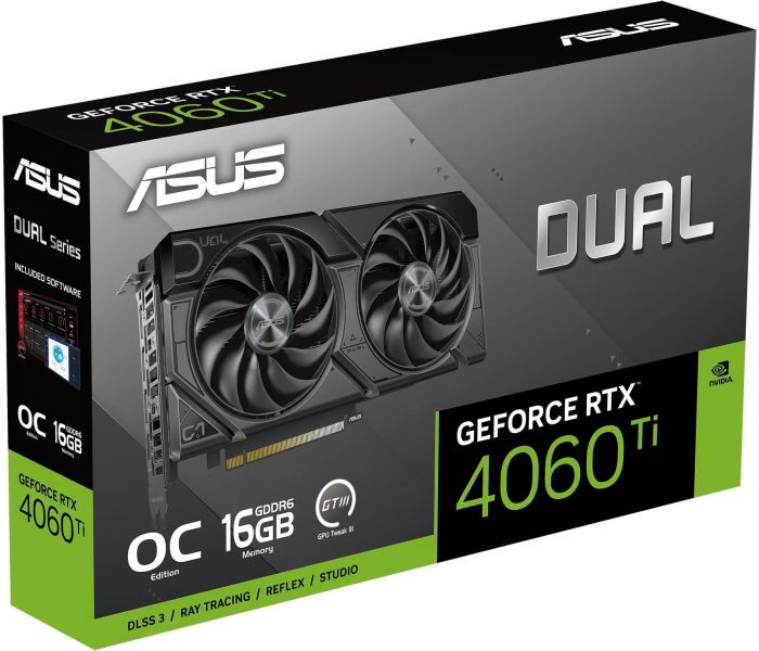 Відеокарта ASUS GeForce RTX 4060 Ti 16GB GDDR6 DUAL OC EVO DUAL-RTX4060TI-O16G-EVO