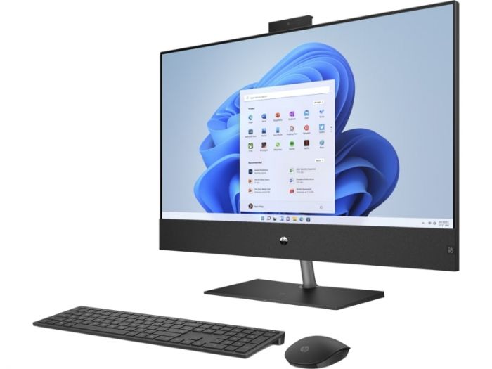 Комп'ютер персональний моноблок HP Pavilion 31.5" UHD IPS, Intel i7-13700T, 32GB, F1TB, NVD3050-4, WiFi, кл+м, DOS, чорний