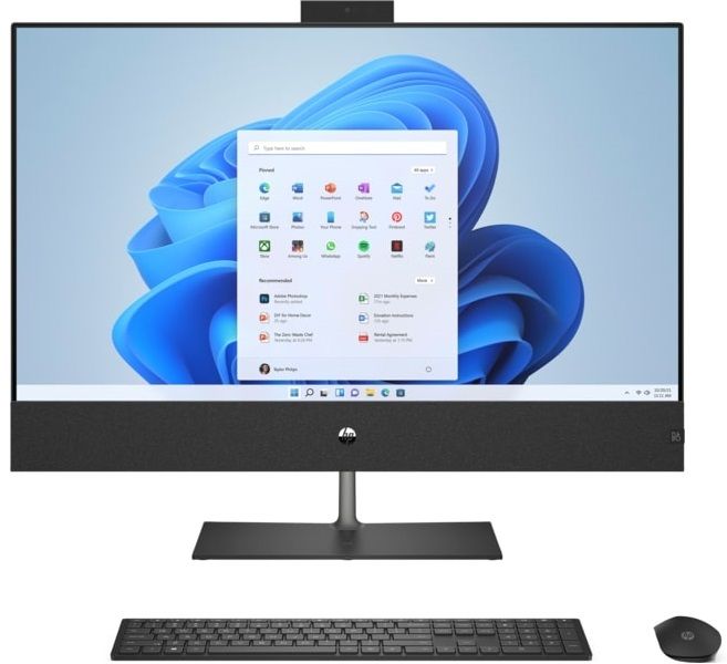 Комп'ютер персональний моноблок HP Pavilion 31.5" UHD IPS, Intel i7-13700T, 32GB, F1TB, NVD3050-4, WiFi, кл+м, DOS, чорний